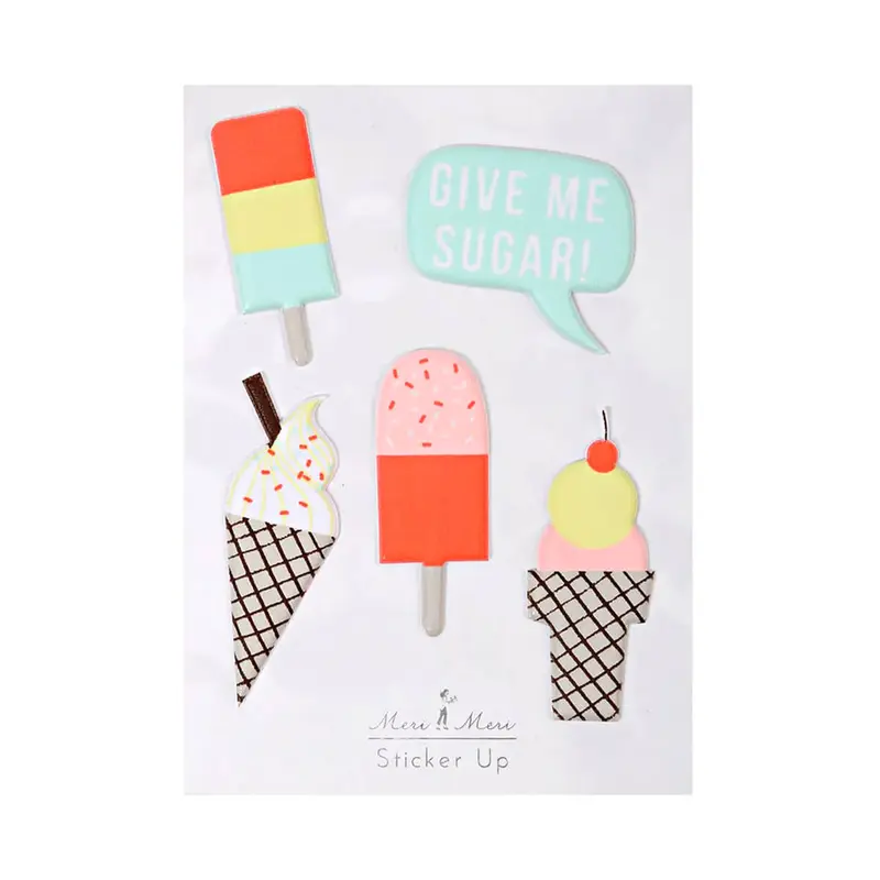Ice Cream Puffy Stickers by Meri Meri