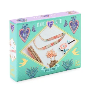 Miyuki And Hearts You And Me Twin Bracelets Craft Kit by Djeco