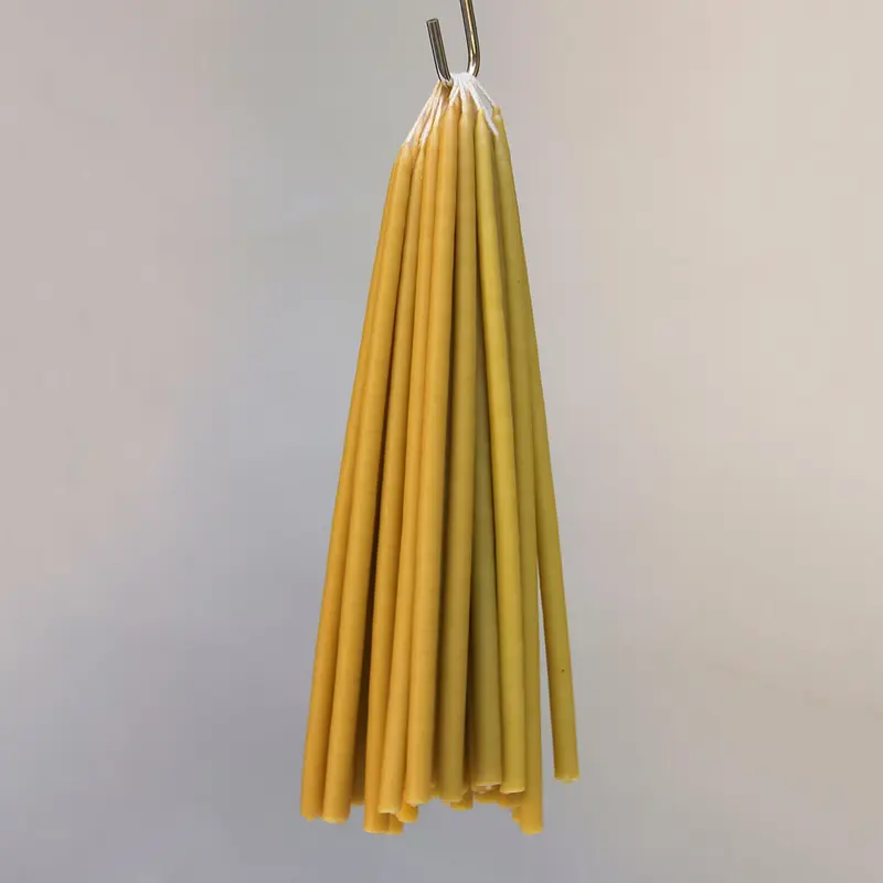 8 Celebration Extra Long Birthday Candles in Natural by Wax Atelier