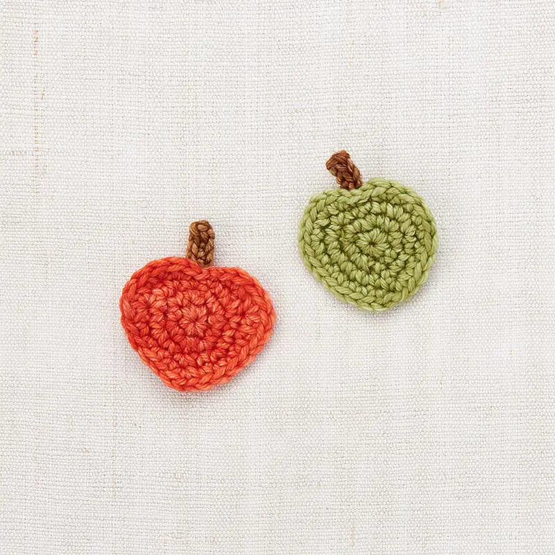 Apple Clip Set in Red Flame by Misha & Puff