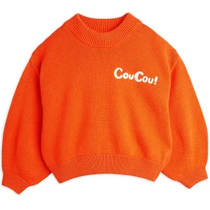 Coucou Balloon Sleeve Sweater in Red by Mini Rodini - Last One In Stock - 5-7 Years