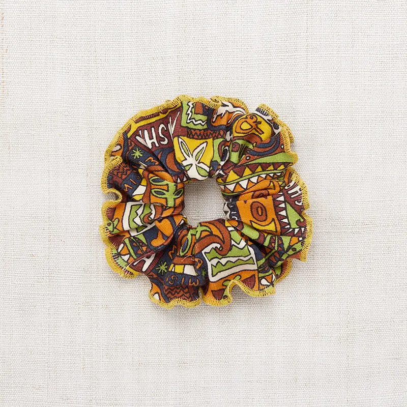 Hair Scrunchie in Fox Groovy Paisley by Misha & Puff