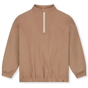 Half Zip Sweatshirt in Biscuit by Gray Label