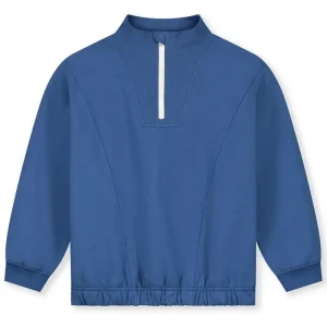 Half Zip Sweatshirt in Blue Moon by Gray Label
