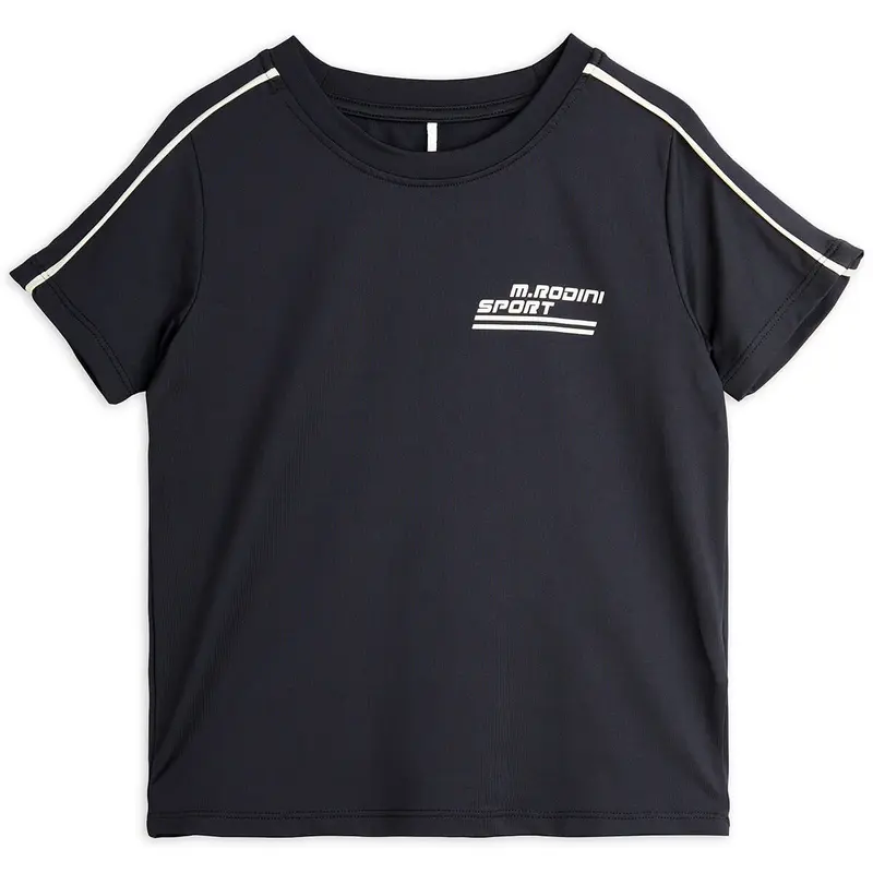 MR Sport Drapy T-Shirt in Black by Mini Rodini