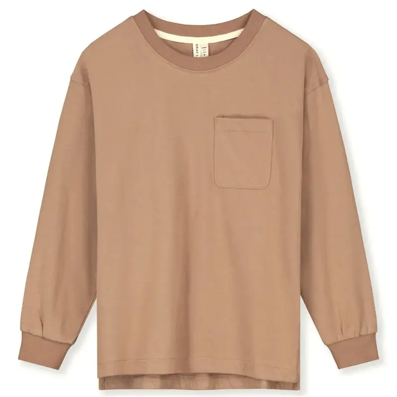 Oversized Long Sleeve Tee in Biscuit by Gray Label