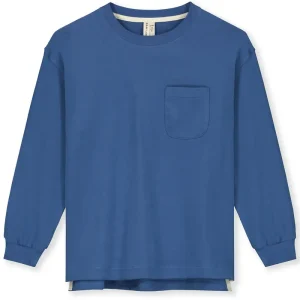 Oversized Long Sleeve Tee in Blue Moon by Gray Label