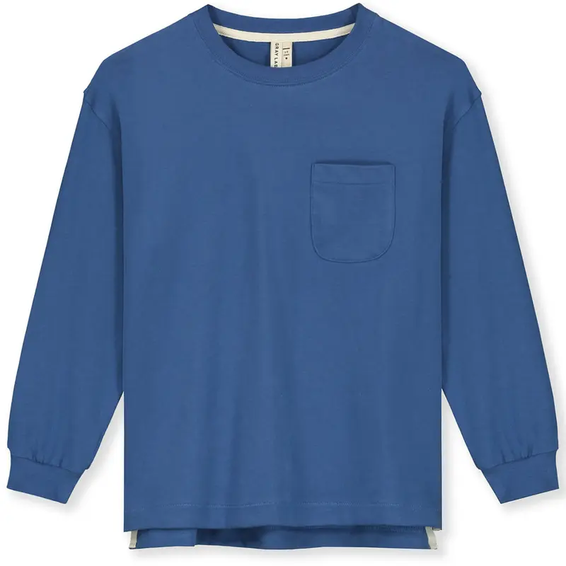 Oversized Long Sleeve Tee in Blue Moon by Gray Label