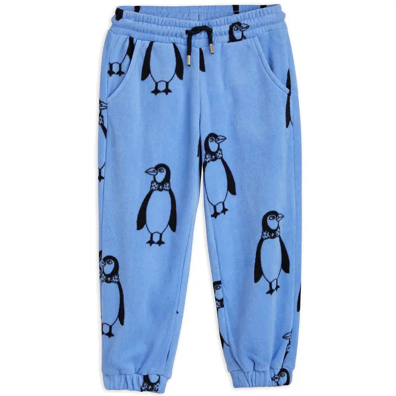 Penguin Fleece Trousers by Mini Rodini