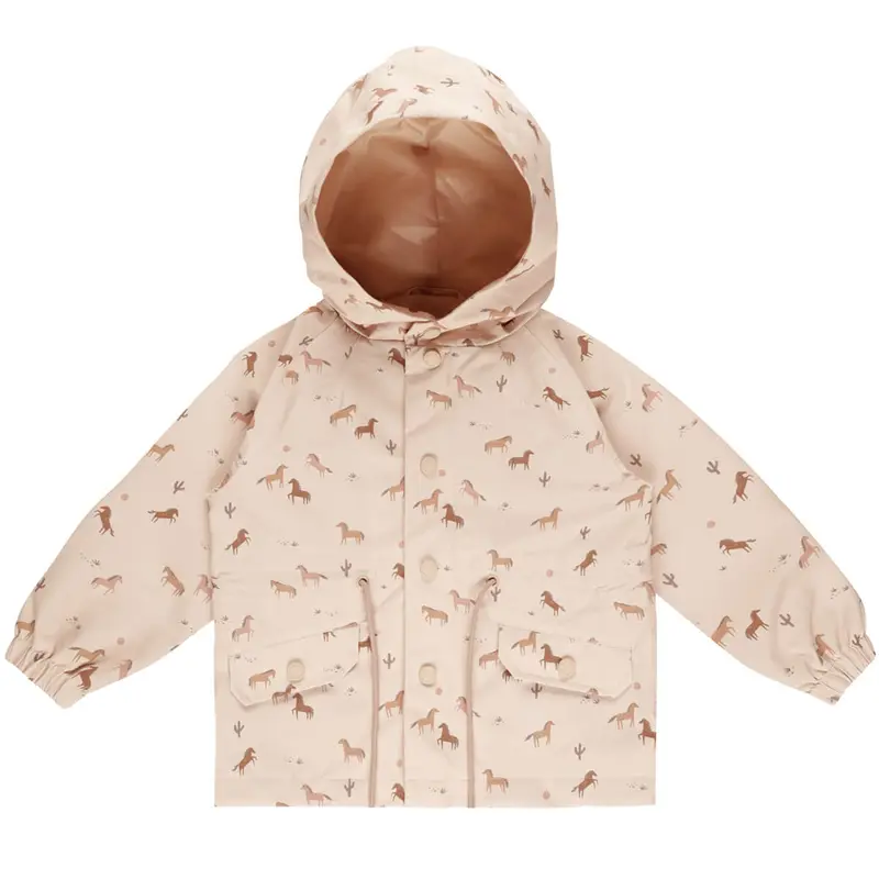 Raincoat in Horses by Rylee & Cru - Last One In Stock - 4-5 Years