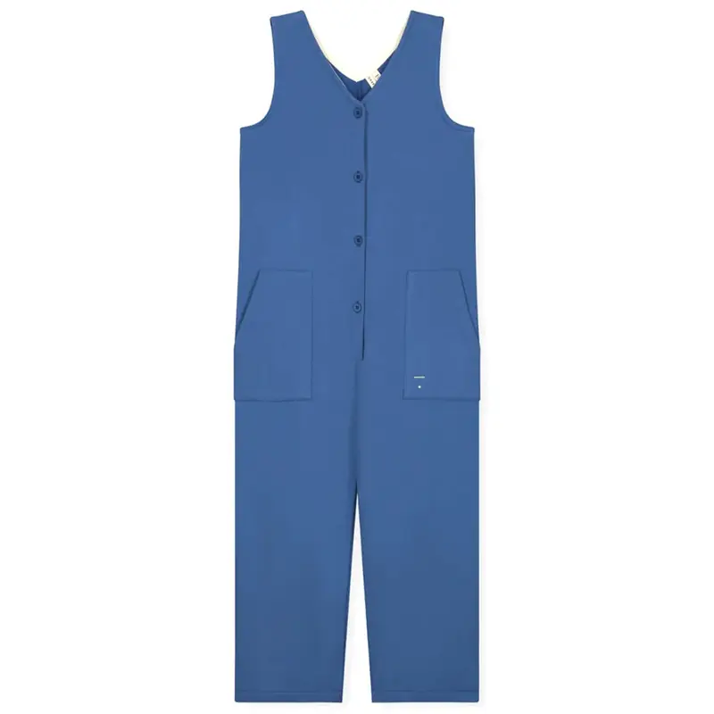 Sleeveless V Neck Suit in Blue Moon by Gray Label