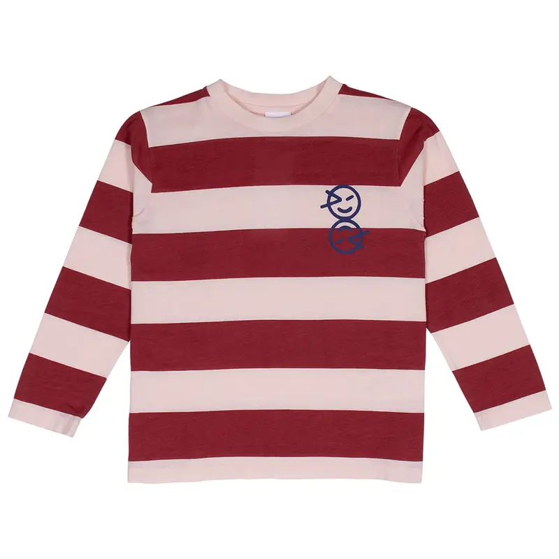 Stripe Base Layer in Pillar Red / Ecru by Wynken - Last Ones In Stock - 3-6 Years