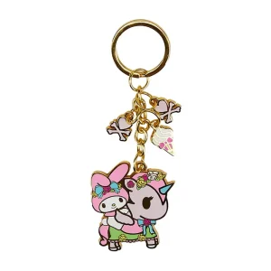 Tokidoki X Kuromi & My Melody Garden Party Enamel Charm Keyring by Tokidoki