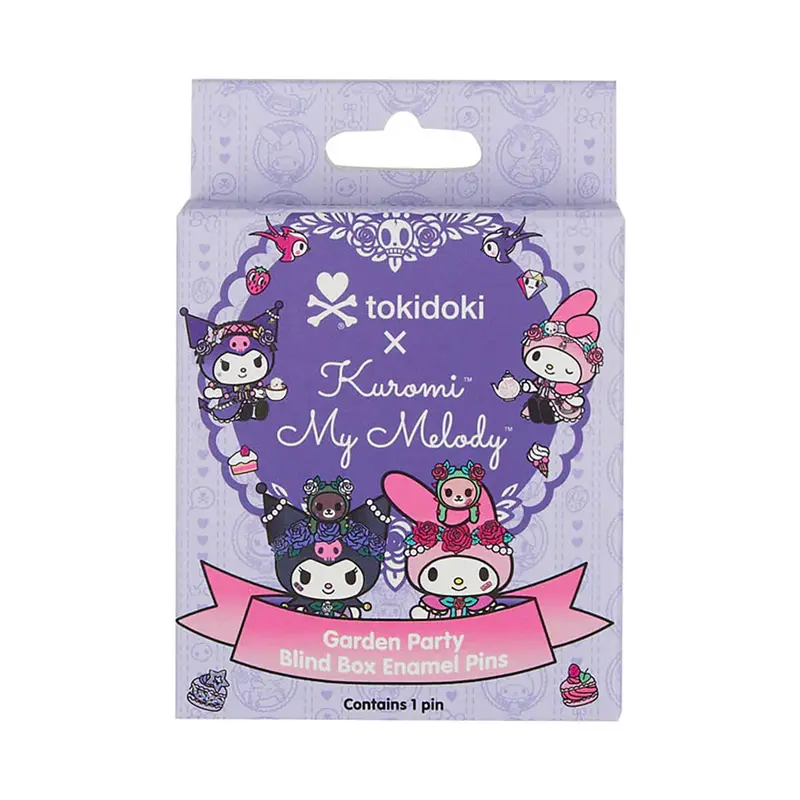 Tokidoki x Kuromi & My Melody Garden Party Enamel Pin Blind Box by Tokidoki
