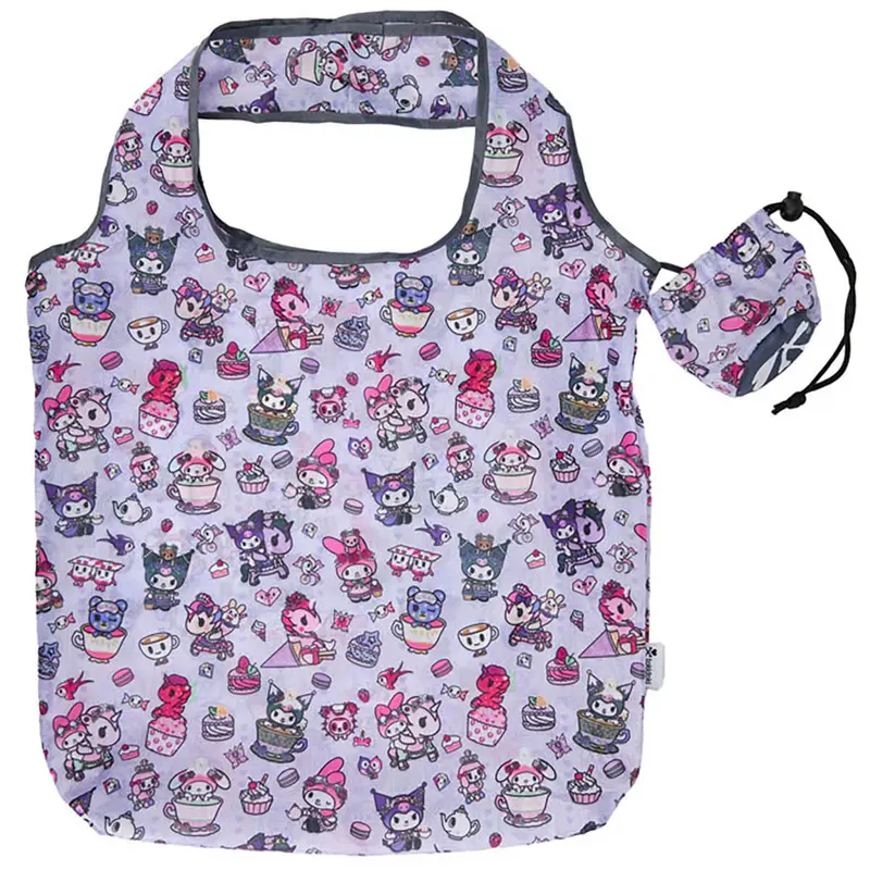 Tokidoki x Kuromi & My Melody Garden Party Reusable Shopping Tote by Tokidoki