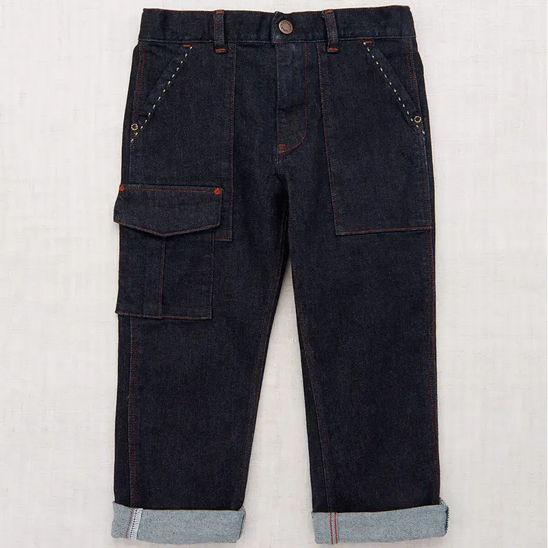 Utility Jeans in Indigo Denim by Misha & Puff