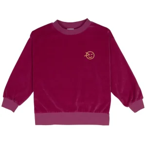 Velour Sweat in Pale Magenta by Wynken - Last Ones In Stock - 3-4 Years