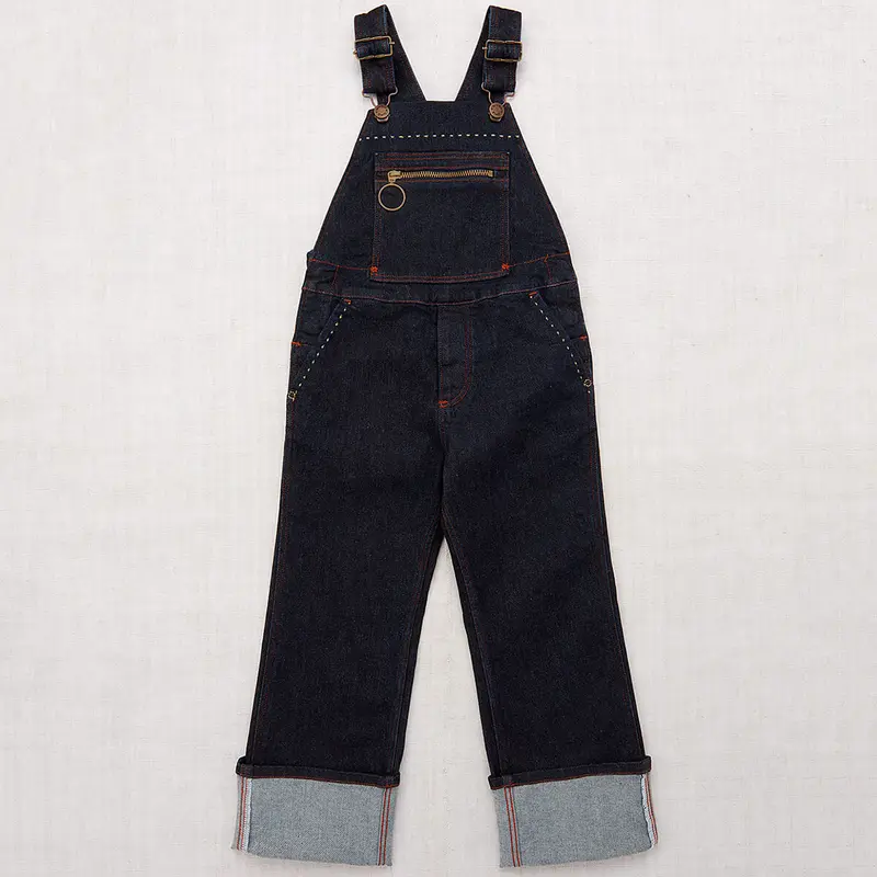 Zip Overall in Indigo Denim by Misha & Puff