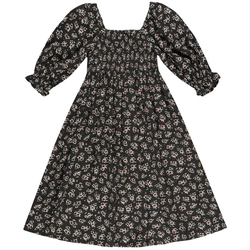Adelaide Dress in Dark Floral by Rylee & Cru - Last One In Stock - 2-3 Years