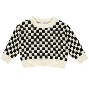 Aspen Sweater in Check by Rylee & Cru