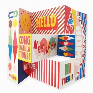 Baby Boom Mega Fold Greetings Card by The Design Dealership