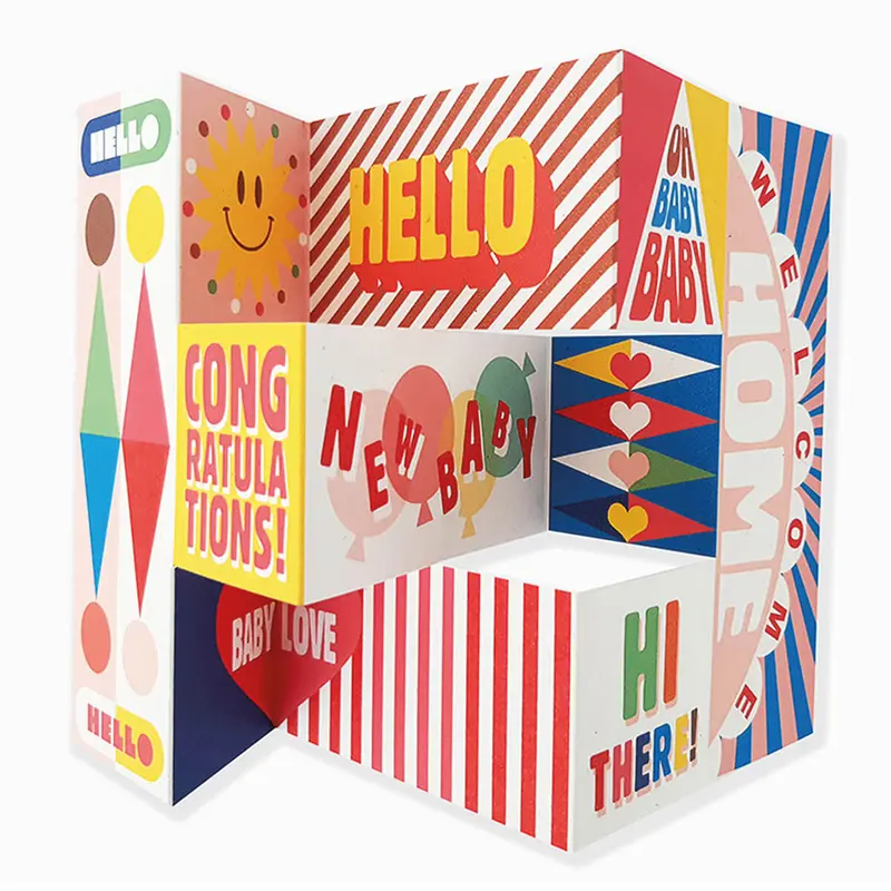 Baby Boom Mega Fold Greetings Card by The Design Dealership