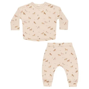 Baby Two Piece Set in Horses by Rylee & Cru