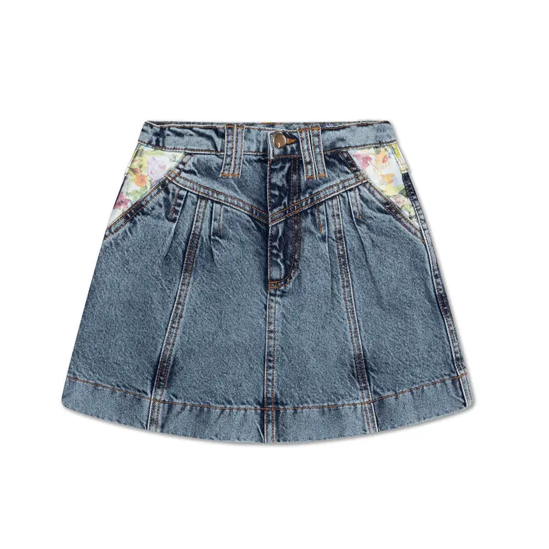 Bob Denim Skirt by Repose AMS
