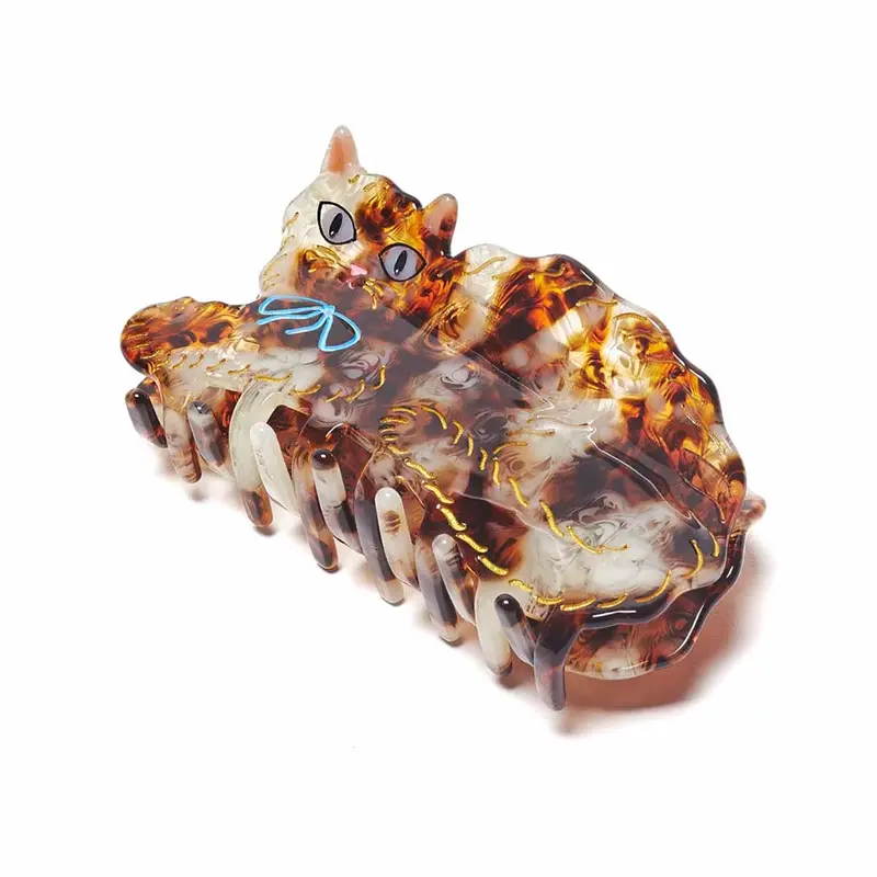 Calico Kitty Hair Claw by Winona Irene