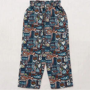 Camp Pant in Ink Groovy Paisley by Misha & Puff - Last Ones In Stock - 6-10 Years