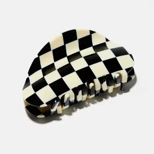 Checker Hair Claw in Black + White by Chunks