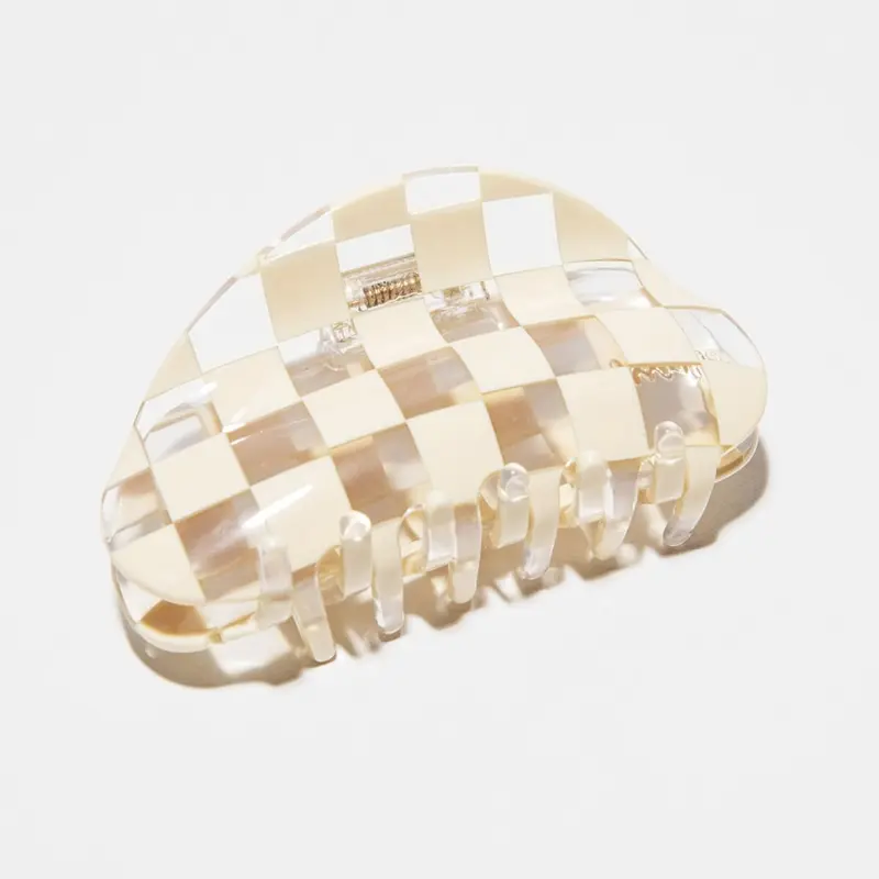 Checker Hair Claw in Clear by Chunks