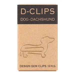 Dachshund D-Clip Paperclips by Midori