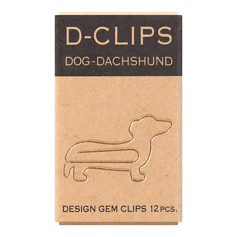 Dachshund D-Clip Paperclips by Midori