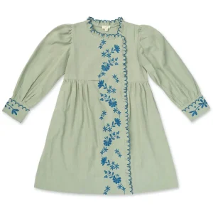 Florence Dress in Sage by Lali - Last Ones In Stock - 4-5 Years