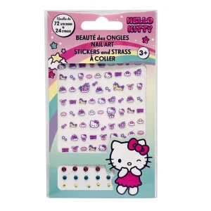 Hello Kitty Nail Art Stickers and Rhinestones by Take Care