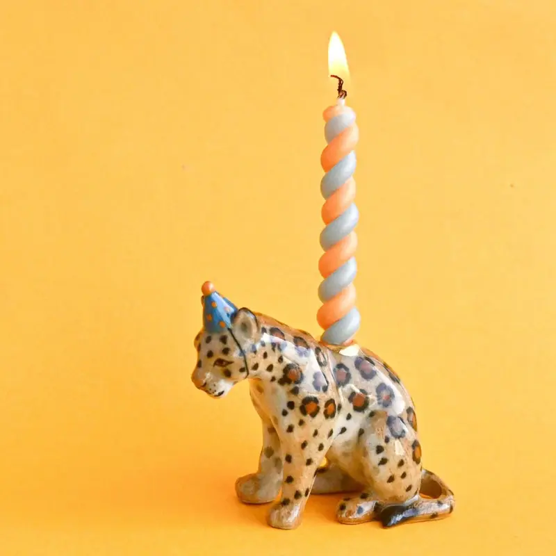 Jaguar Ceramic Cake Topper by Camp Hollow
