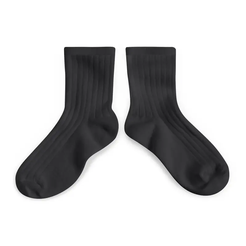La Mini Ribbed Ankle Socks in Pierre De Volvic by Collegien
