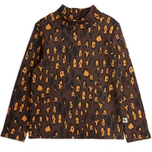 Leopard AOP Brushed Long Sleeve Tee by Mini Rodini
