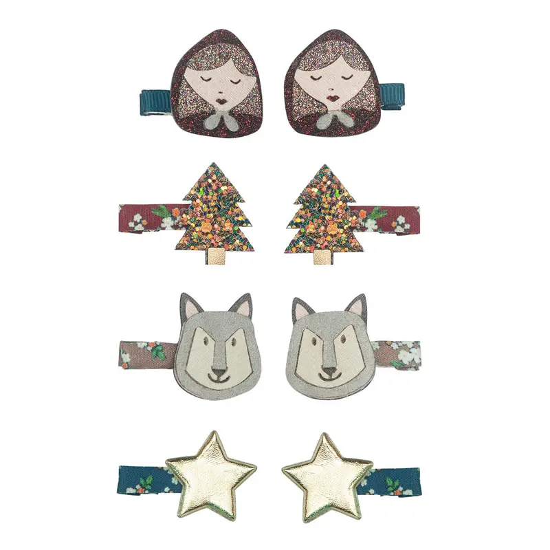 Little Red Riding Hood Mini Hair Clips by Mimi & Lula