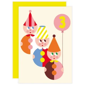 Little Three Greetings Card by The Design Dealership