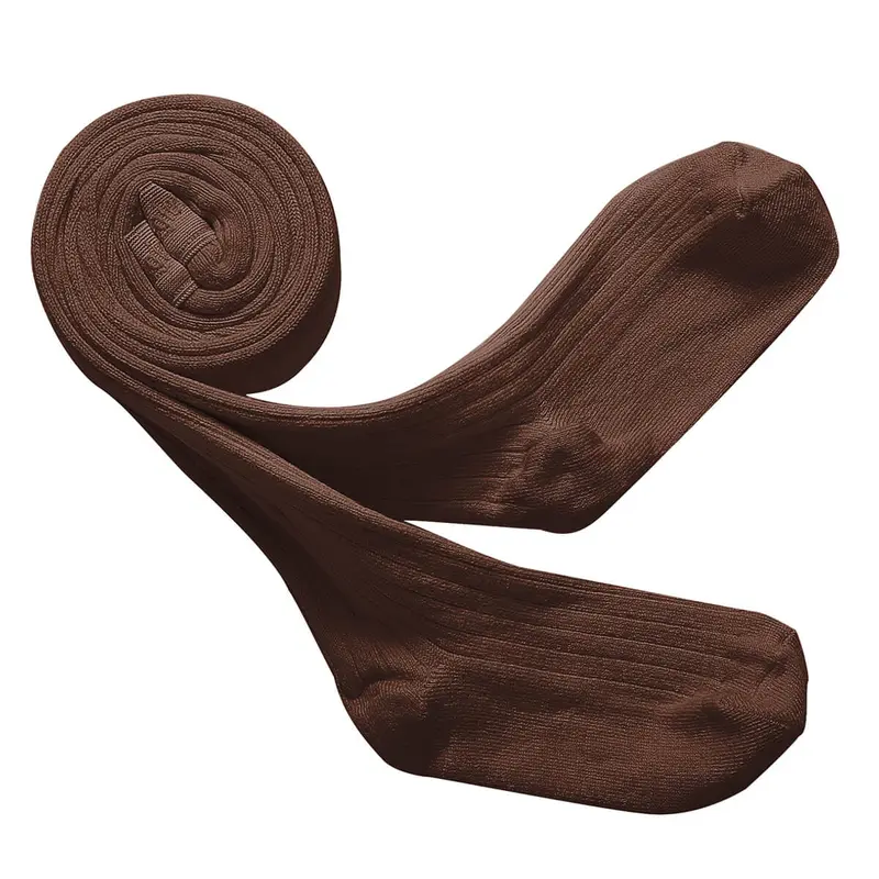 Louise Ribbed Tights in Chocolat Au Lait by Collegien