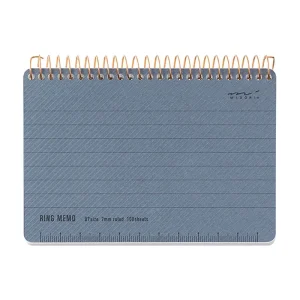 Ring Memo B7 Notebook in Blue by Midori