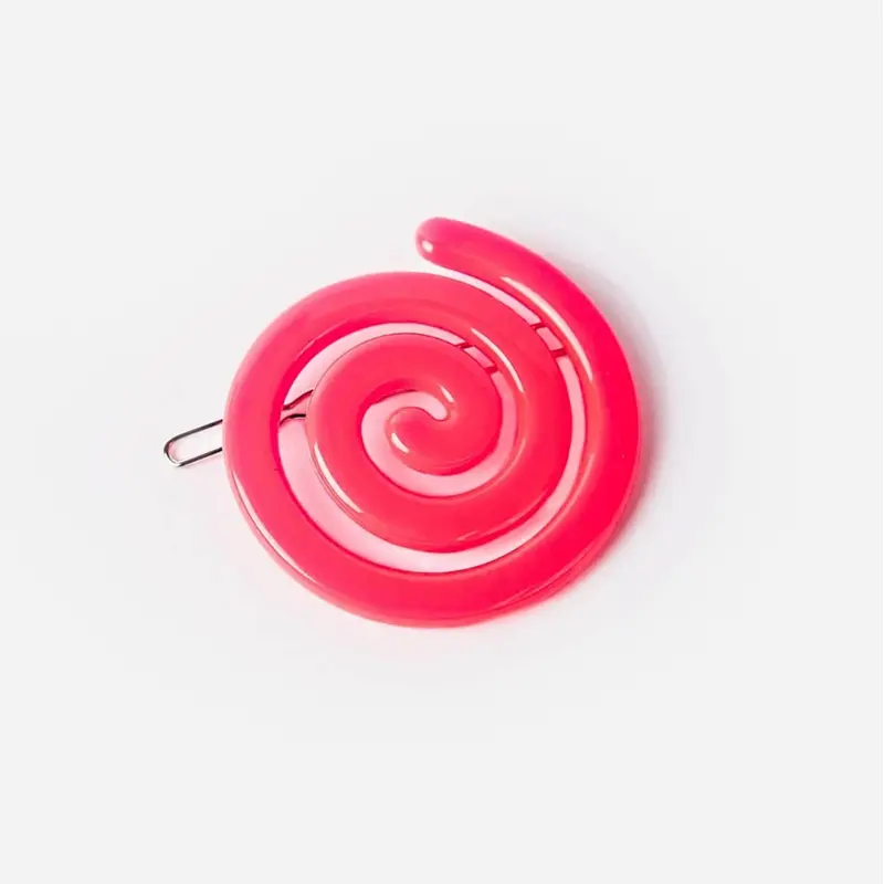Spiral Clip in Pink by Chunks