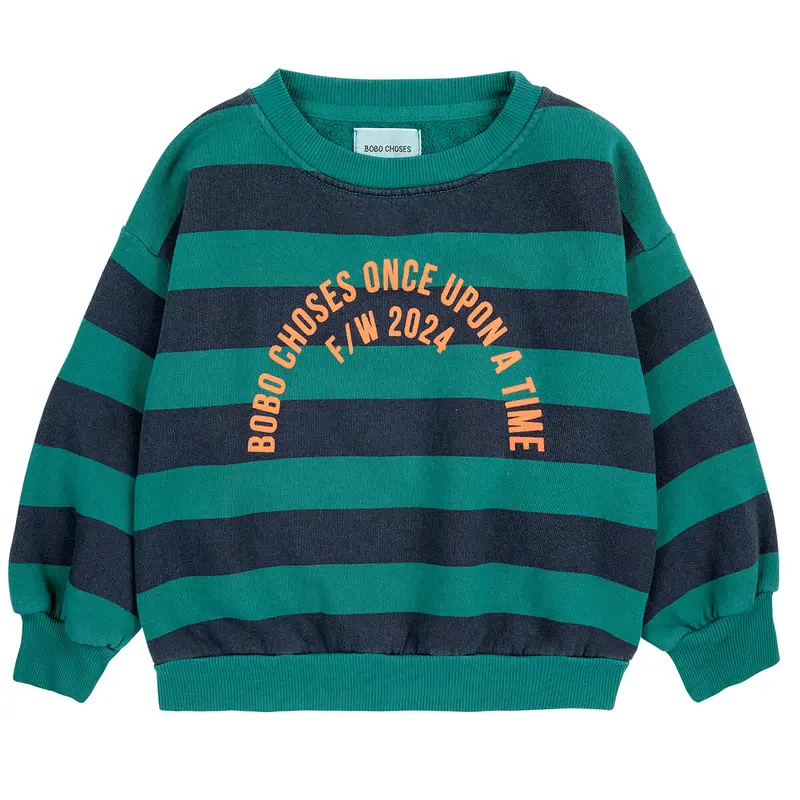 Stripes Sweatshirt by Bobo Choses - Last One In Stock - 10-11 Years