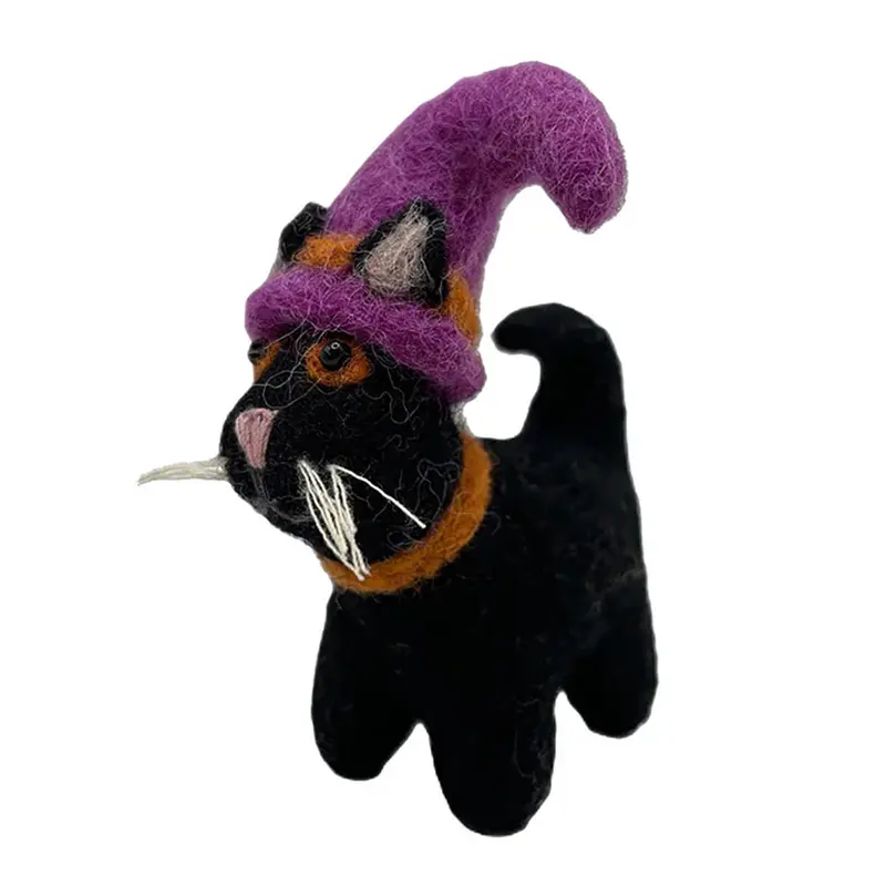 Witches Cat Hanging Halloween Decoration by Amica