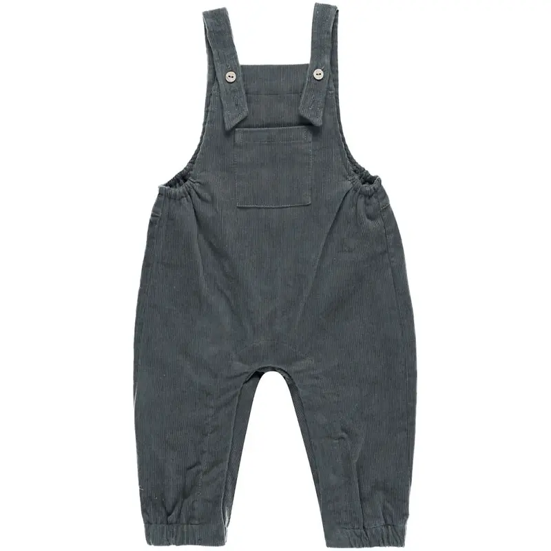 Corduroy Baby Overalls in Indigo by Quincy Mae