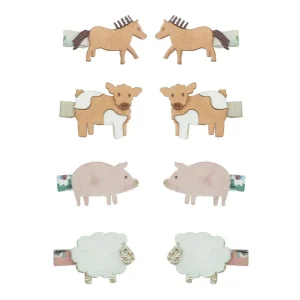 Farm Animal Mini Hair Clips by Mimi & Lula