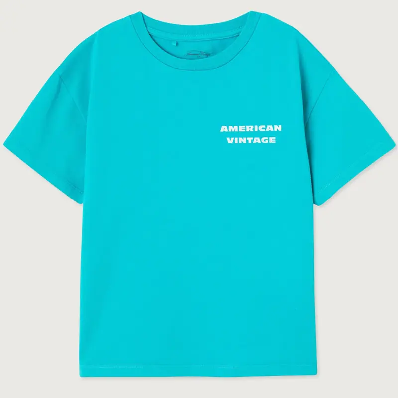 Fizvalley Kid's T Shirt in Vintage Aquatic by American Vintage