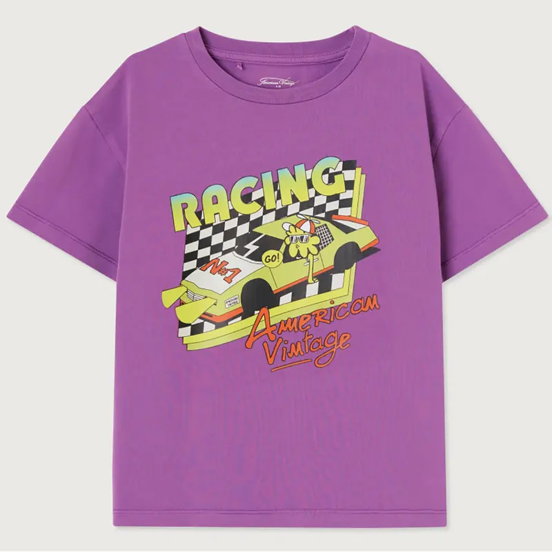 Fizvalley Kid's T Shirt in Vintage Fig by American Vintage